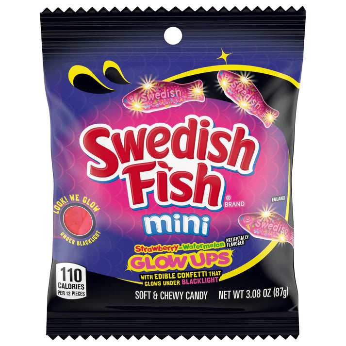 Swedish Fish Glowups Peg Bag 3.08oz