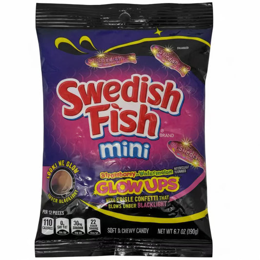Swedish Fish Mini Glow Ups 6.7oz