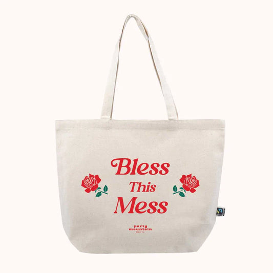 Bless This Mess Organic Canvas Tote