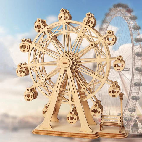 3D Wooden Puzzle Ferris Wheel