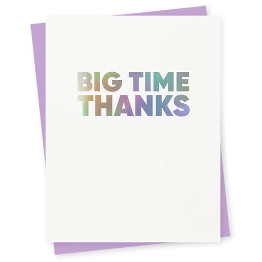 Big Time Letterpress Foil Card