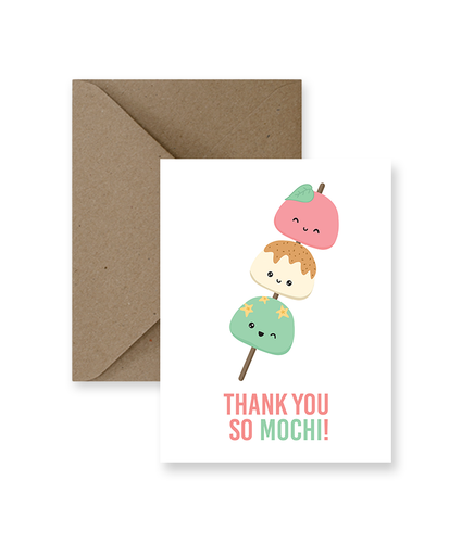 Thank You So Mochi Card - Front & Company: Gift Store