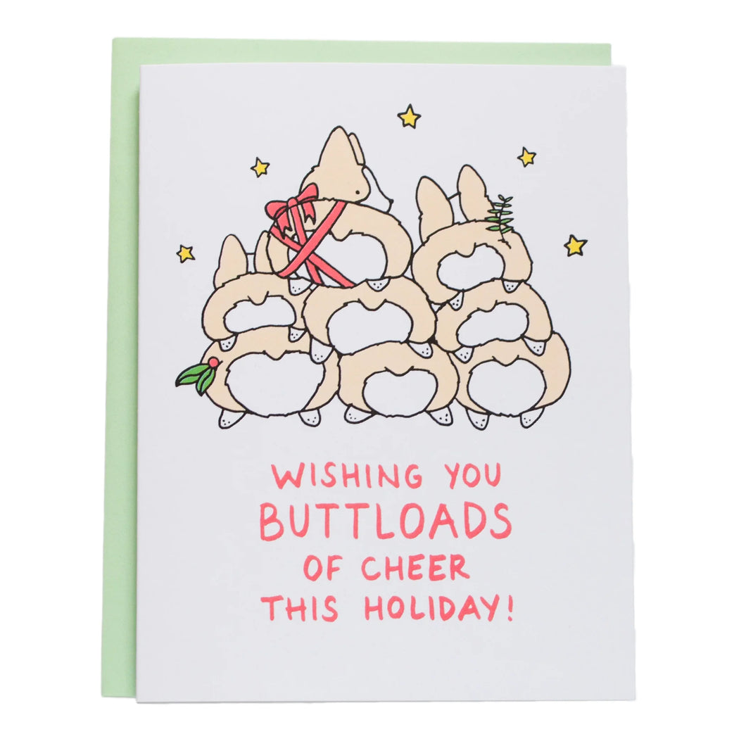 Buttloads Of Cheer Holiday Card