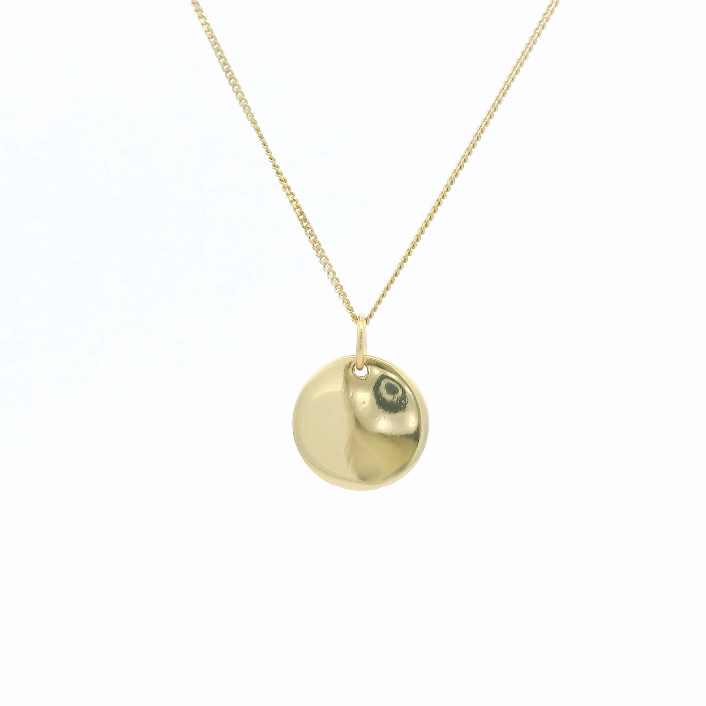 Miffy Small Disc Necklace Gold Vermeil