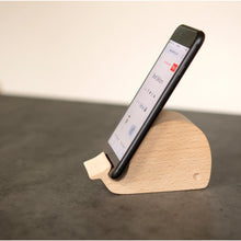 Load image into Gallery viewer, Whale Beechwood Phone Stand
