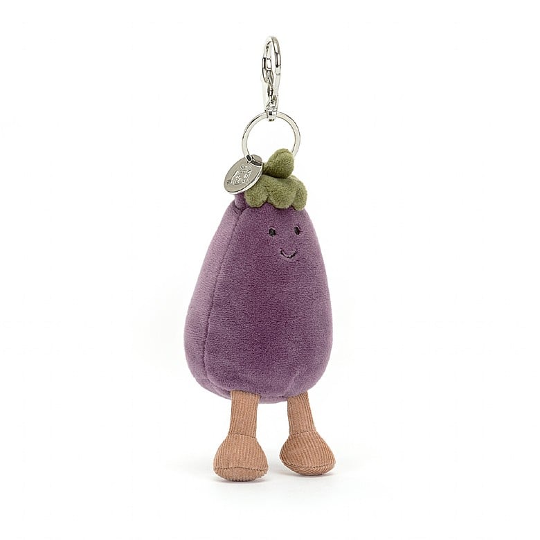 Jellycat Vivacious Eggplant Bag Charm +++