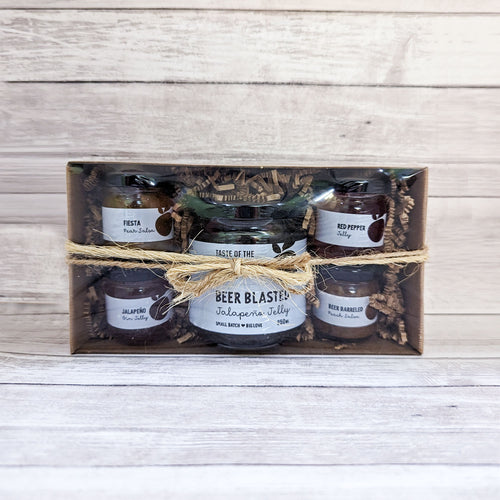 Charcuterie Jam & Jelly Variety Pack – 1 x 250ml + 4 x 45ml Jars - Front & Company: Gift Store