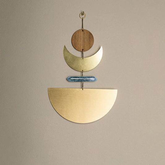 Wall Hanging - Moonrise/Labradorite/Wood
