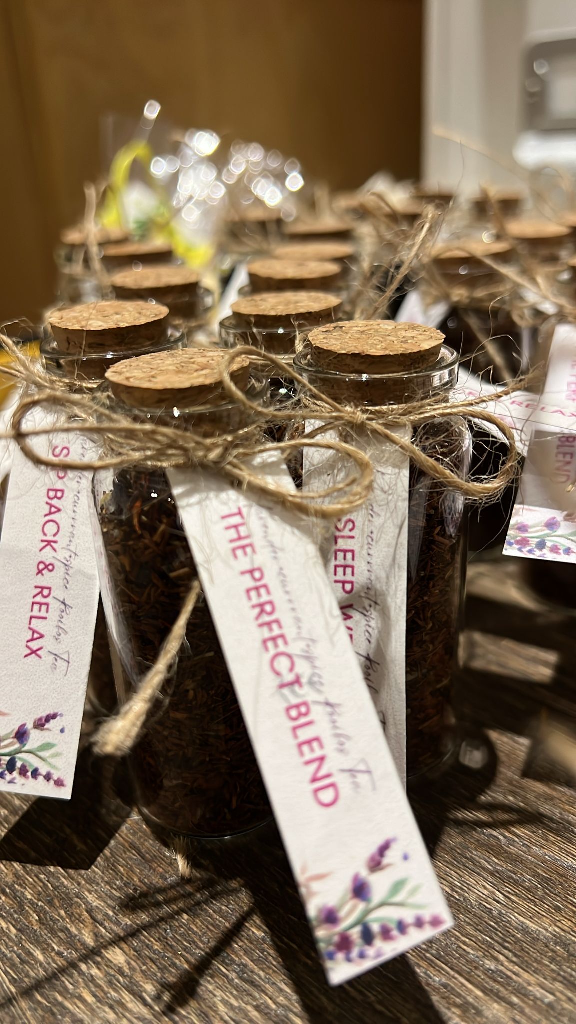 Test Tube Tea with Message Asst