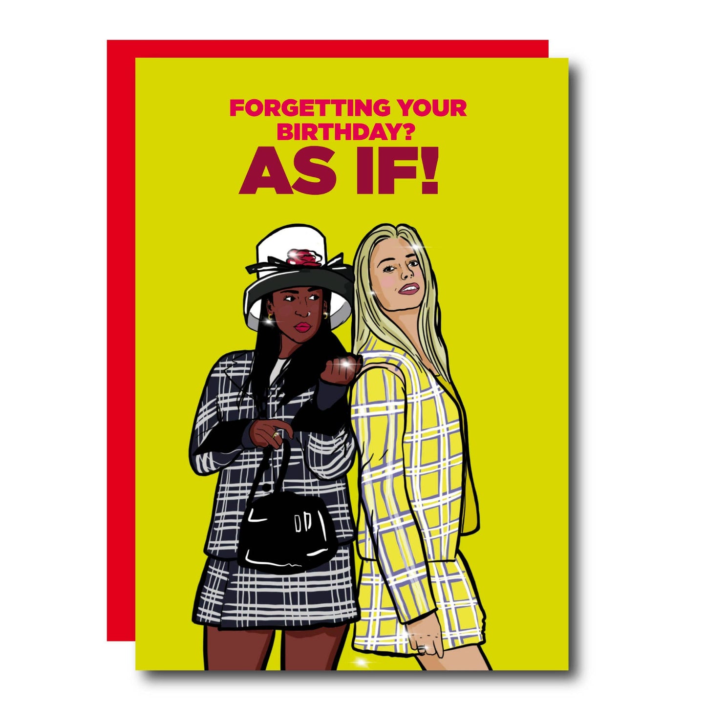 As If! Funny 90's Birthday Greeting Card