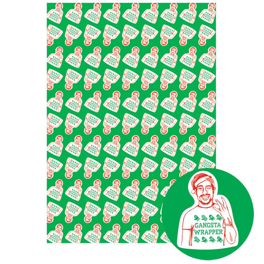 Gangsta Wrapper Tupac Gift Wrapping Paper (Single Sheet)