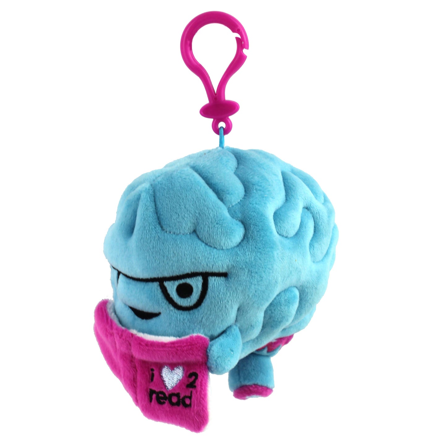 Brain I Love To Read - Mini Plushie Bag Charm