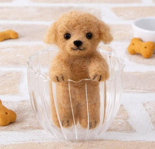 DIY Needle Felting Kit: Toy Poodle - Japanese Design