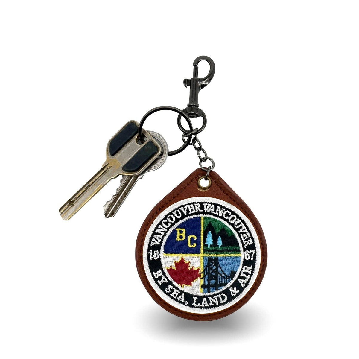 VANCOUVER PATCH EMBROIDERED KEYCHAIN