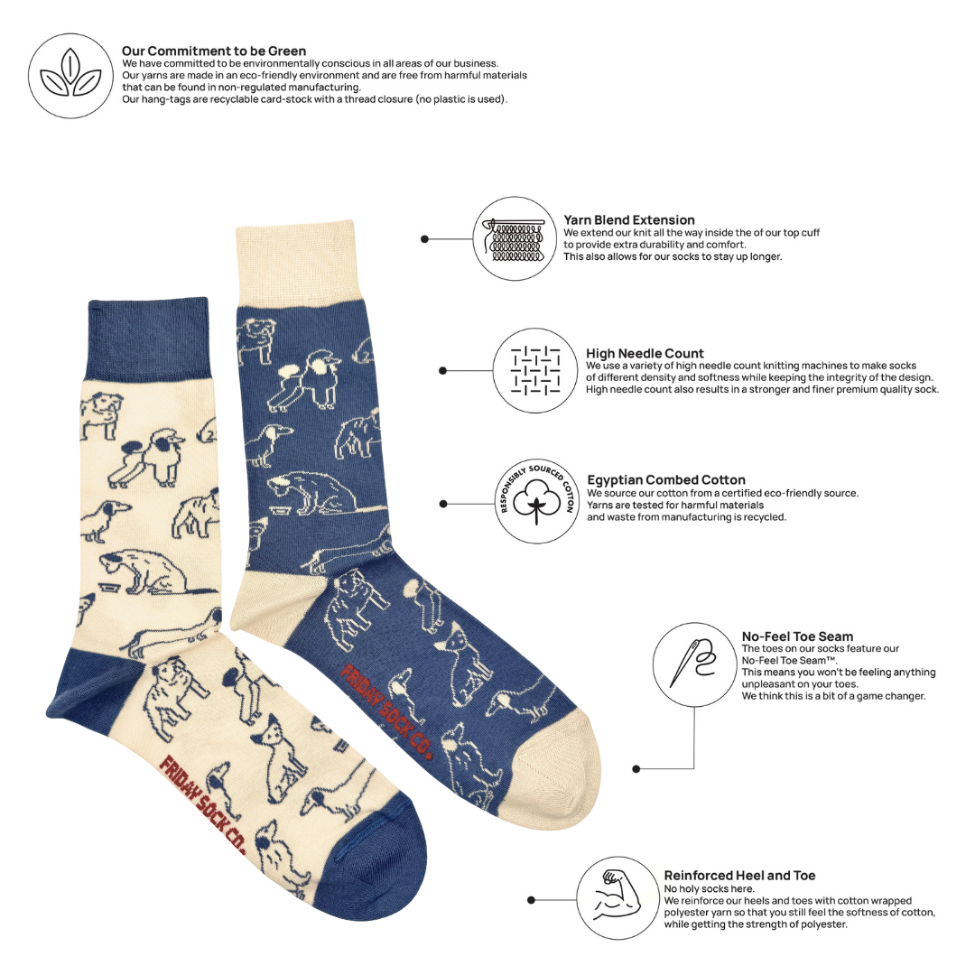 Men's Dogs This Did Good Mismatched Socks, Socks Give Back