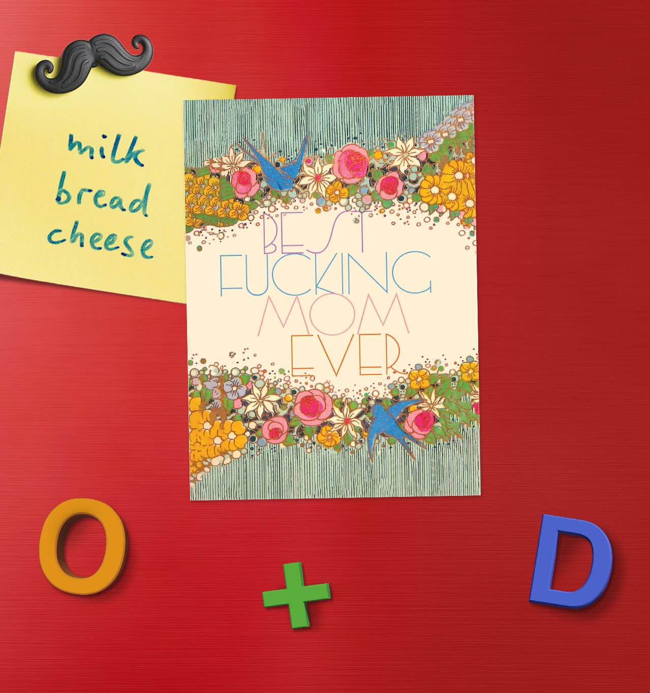 MAGNET: BEST EVER F MOM FLOWERS