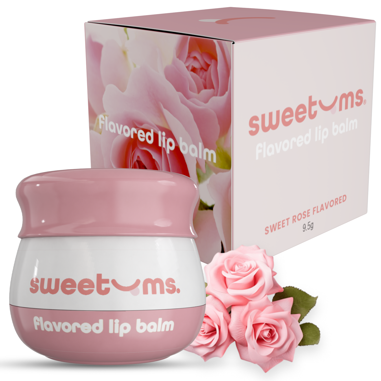 Sweet Rose Flavored Lip Balm Lip Gloss Beauty Vegan