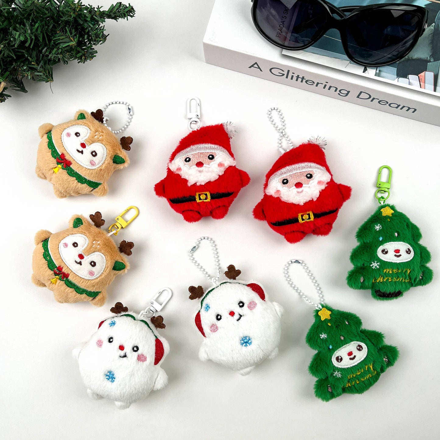 Christmas Pendant, Plush Dolls Cute Keychains