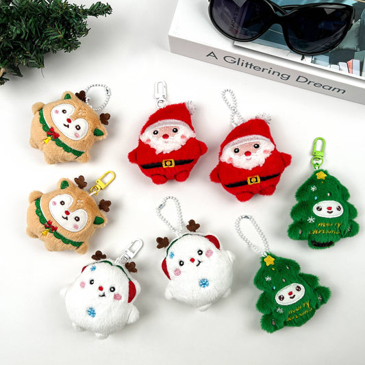 Christmas Pendant, Plush Dolls Cute Keychains