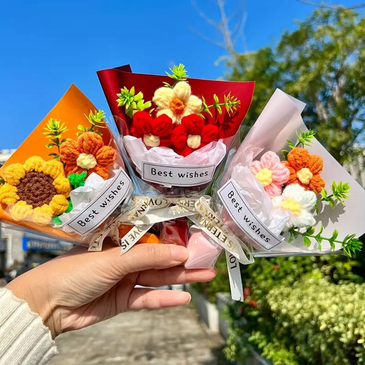Crochet Flower Mini Bouquet