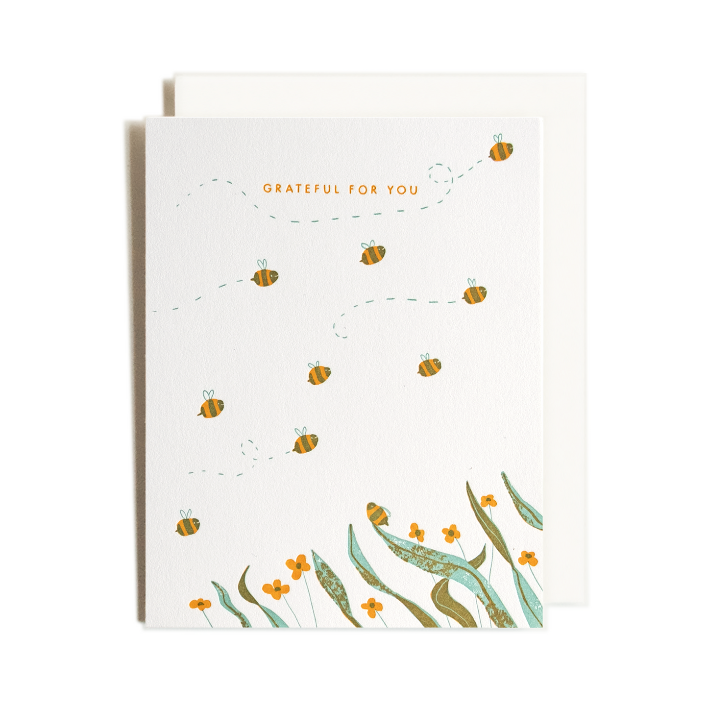 Grateful Bees | Letterpress Card