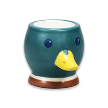 Load image into Gallery viewer, Ceramic Shaped Egg Cup Mallard Bird
