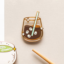 Load image into Gallery viewer, Iced Coffee Enamel Pin
