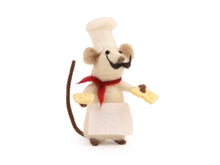 Load image into Gallery viewer, Felt Mouse Ornament - Gourmet Mouse Small Needle Felt Kit
