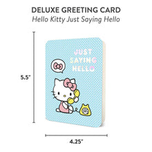 Load image into Gallery viewer, Hello Kitty Just Saying Hello Deluxe Greeting Card
