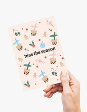 Load image into Gallery viewer, Teas the Season - Christmas/Holiday, Boba Greeting Card
