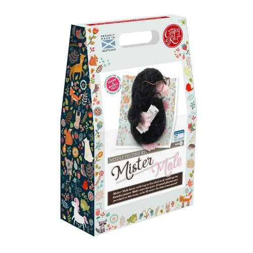 Mr Mole Needle Felting Craft Kit - Front & Company: Gift Store