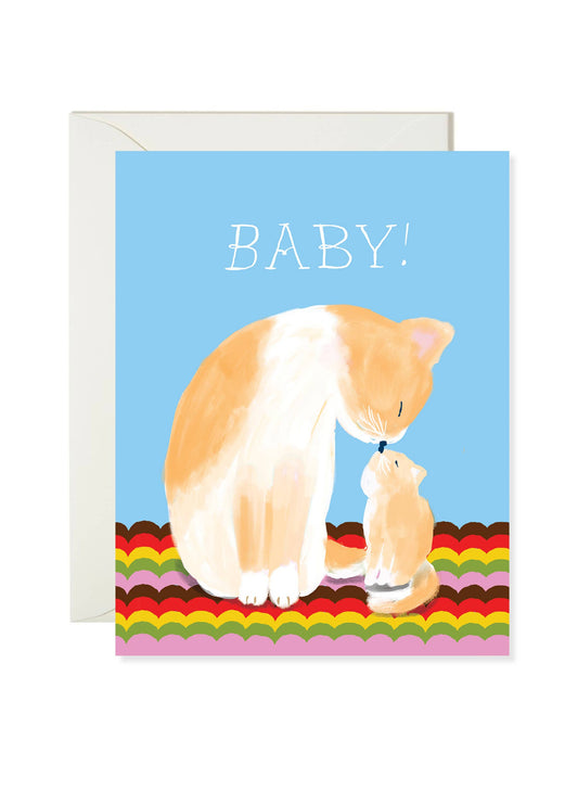 Cat Baby Card - Cute Cat Baby Card