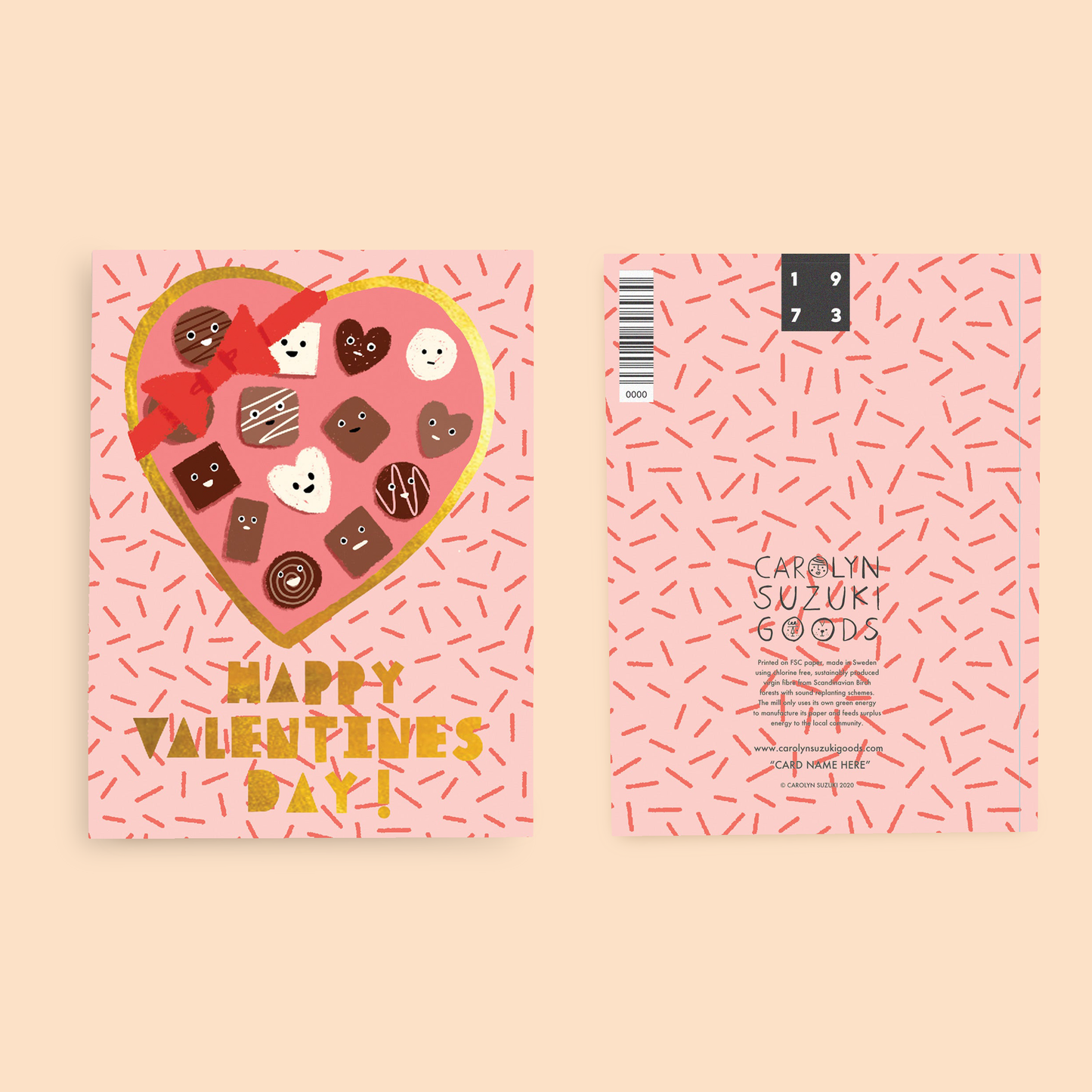BOX O CHOCOLATES - Valentines Day Card