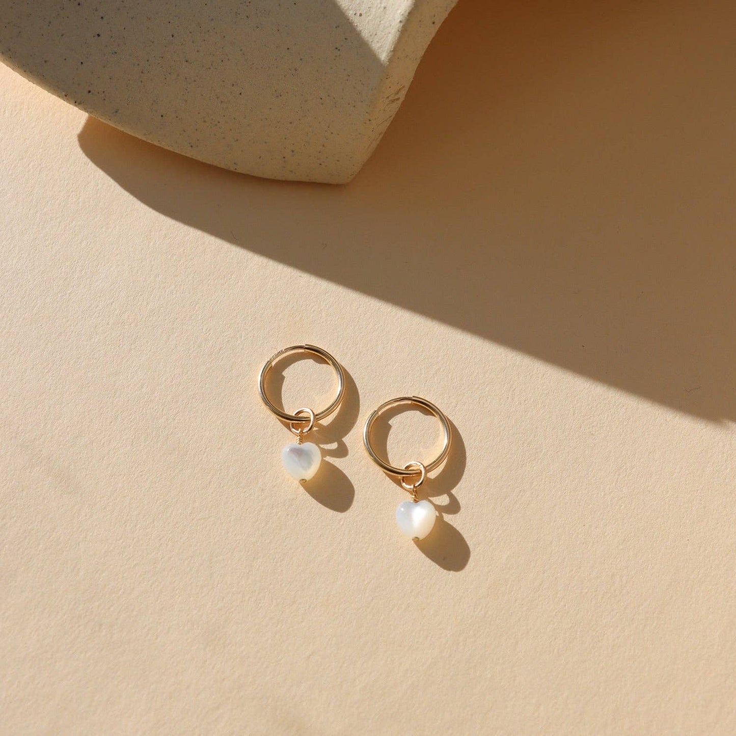 Luminous Heart Hoops I Valentine's Day Jewelry