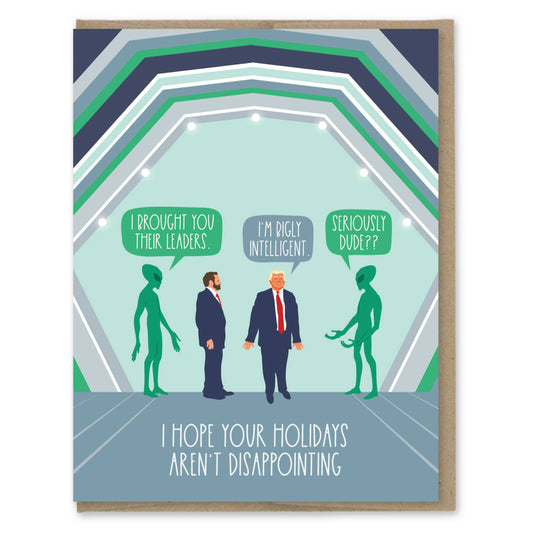 Alien Disappointing Holiday Card
