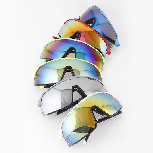 Modern Straight Polycarbonate Sunglasses