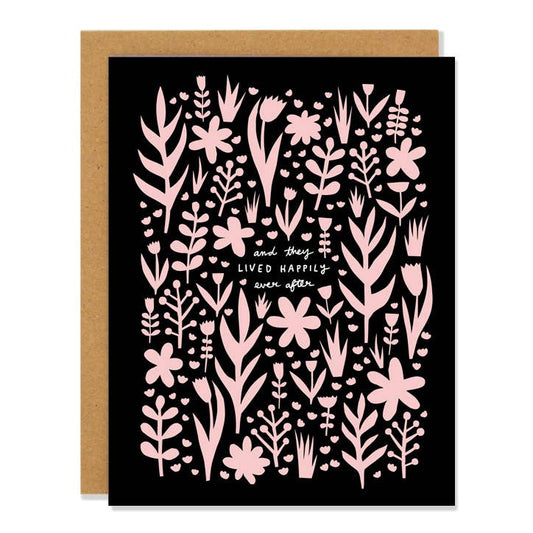 Pink Wedding Flowers - Greeting Card