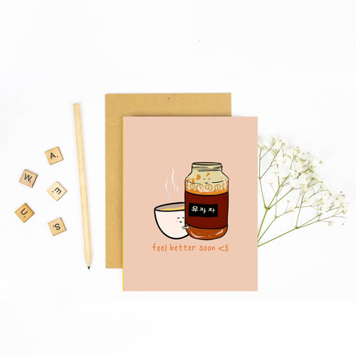 Feel Better Soon - Yuzu Tea - Sympathy Card - Front & Company: Gift Store