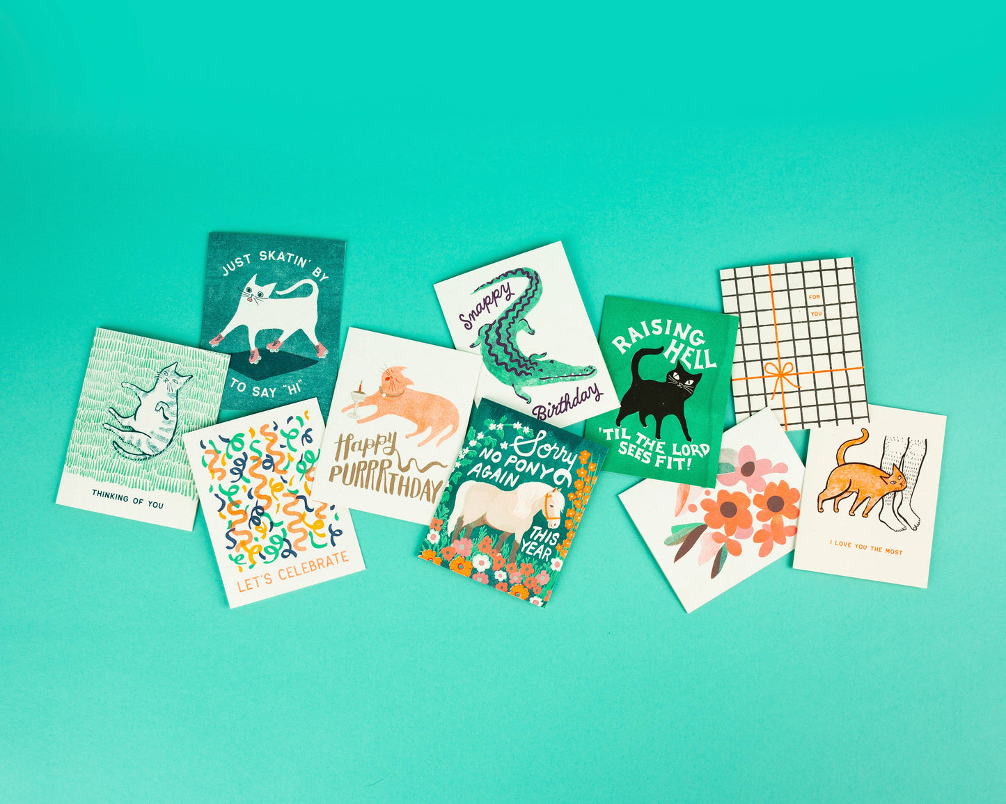 I Love You The Most - Risograph Card