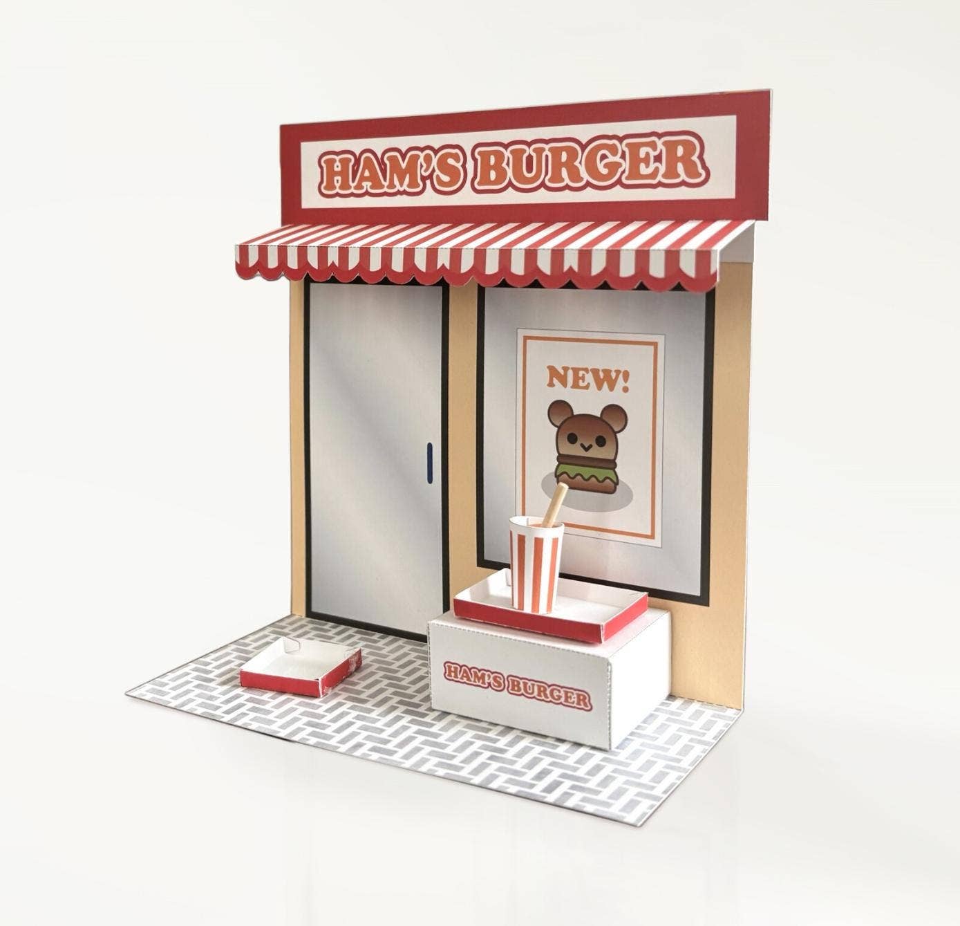 Needle Felting Kit: Hamster Burger Shop DIY Craft Set