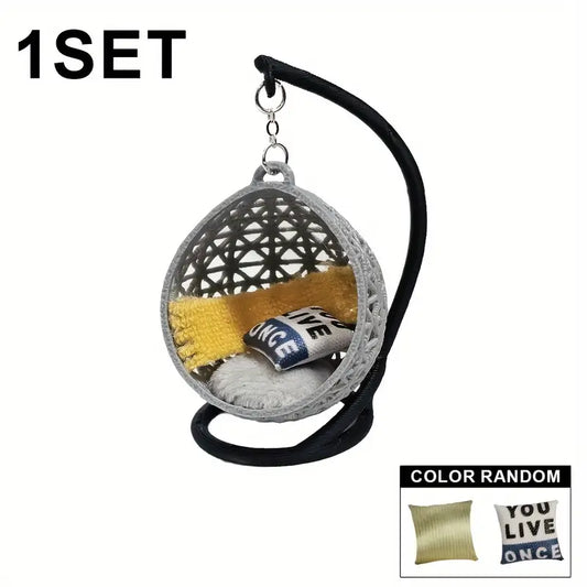 Mini Hanging Chair Suitable For Dollhouse