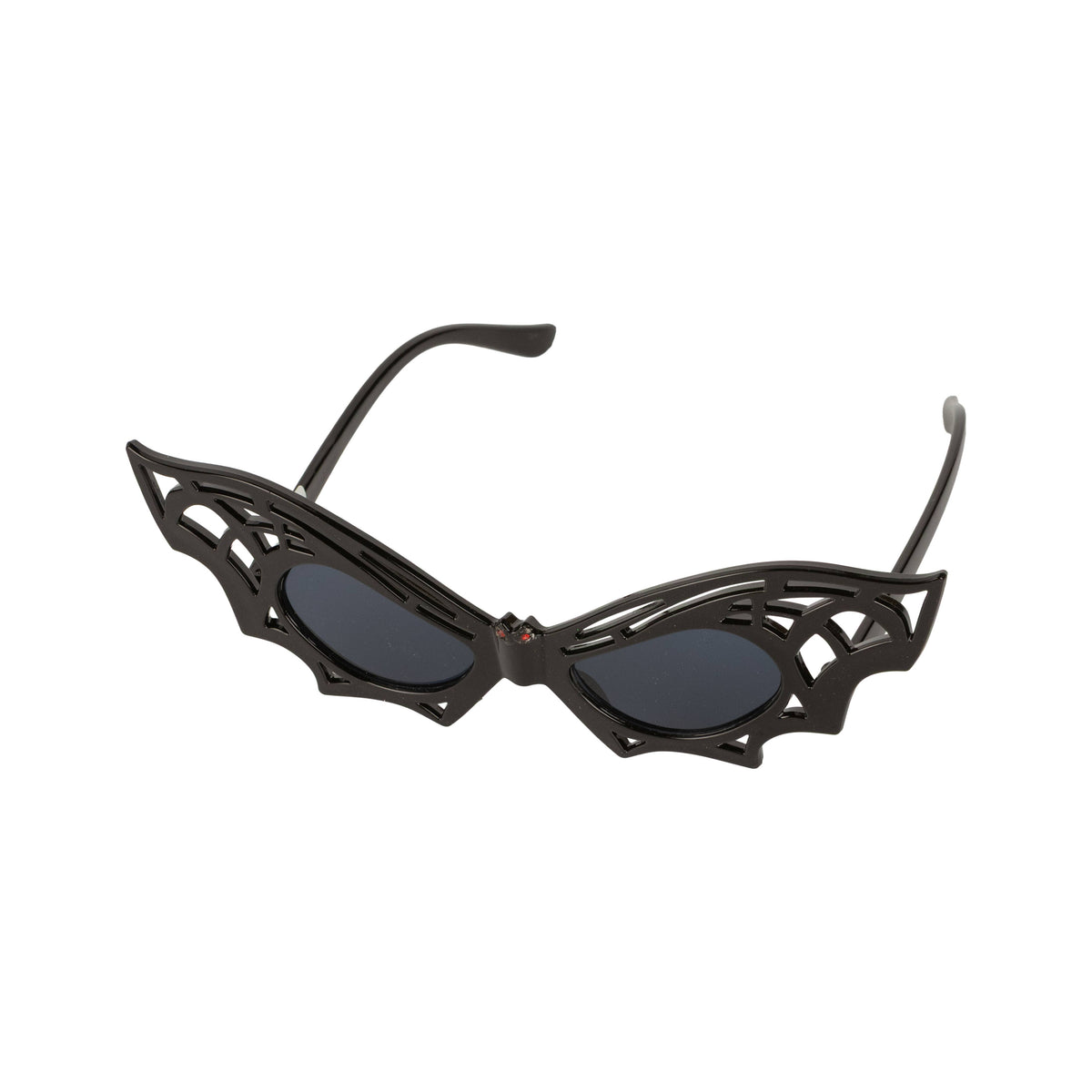 A61514:Black bat wing Halloween novelty sunglasses, 7 in