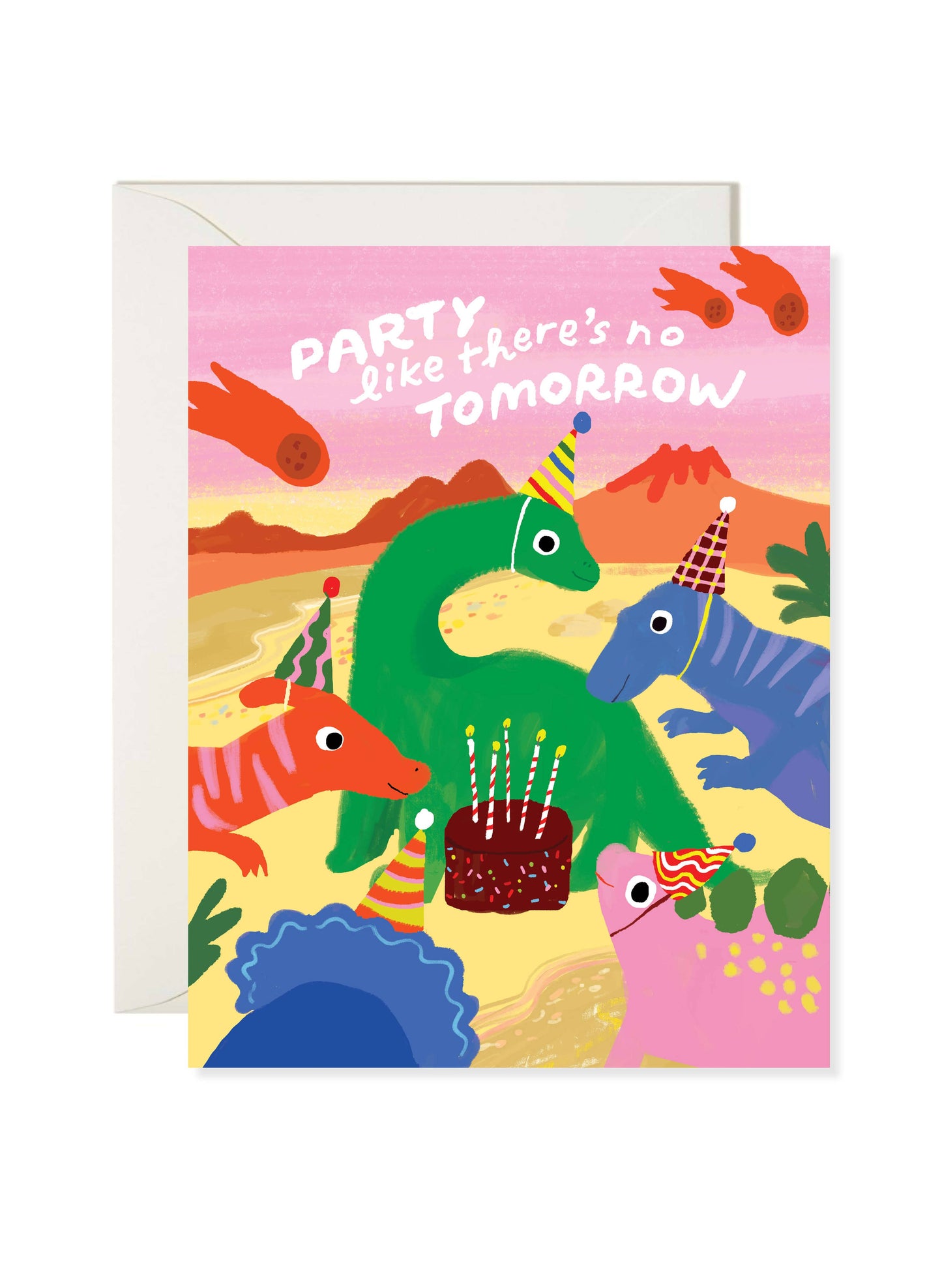 Dinosaur Birthday Card – Funny Animal Greeting Card