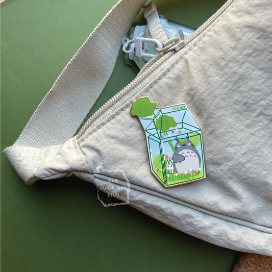 Totoro Juice Box Cute Enamel Pin
