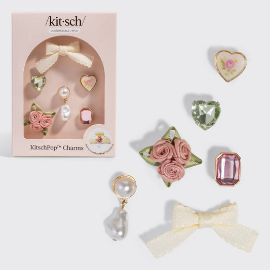 KitschPop Charms 6pc Set - Vintage Pink