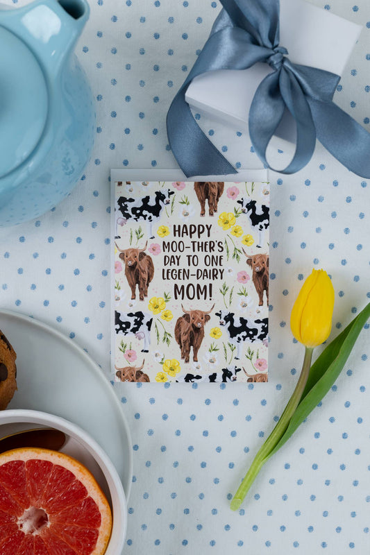 Happy Moo-ther's Day To One Legen-Dairy Mom! - Greeting Card