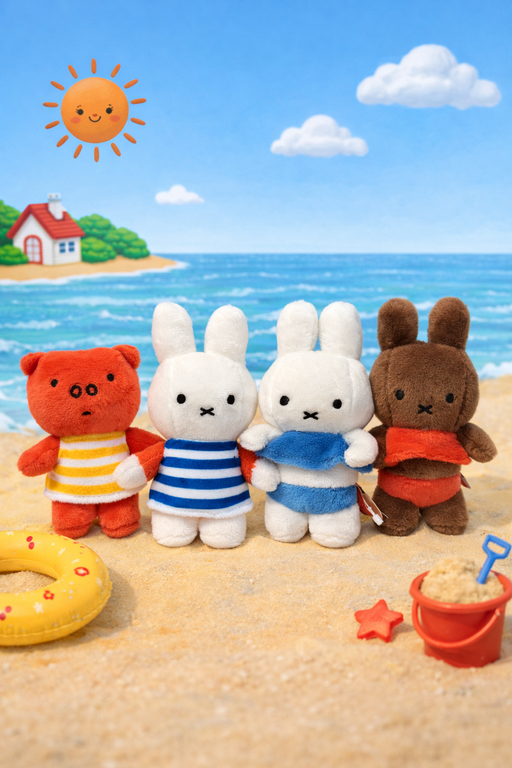 Miffy Plush Bag Charm - Swimwear Limited Edition