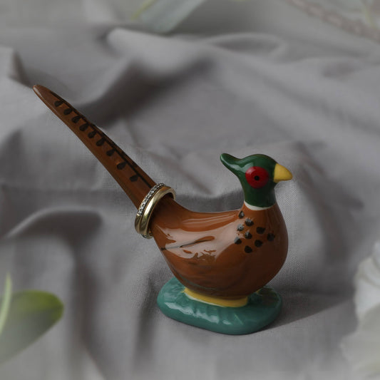 Bramble Farm Pheasant Ring Holder In Gift Box