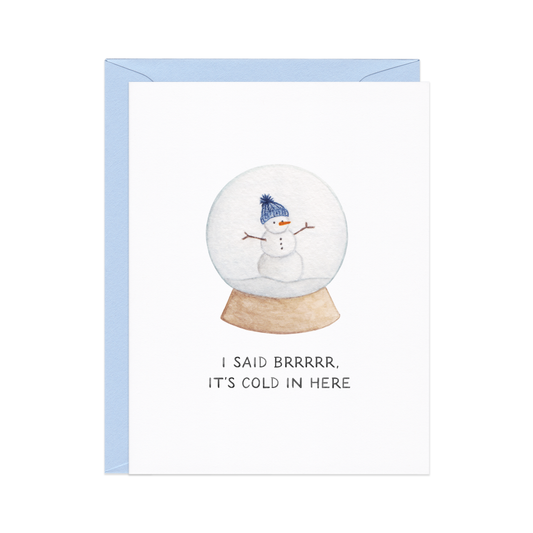 Brr It's Cold In Here - Millennial Christmas Card