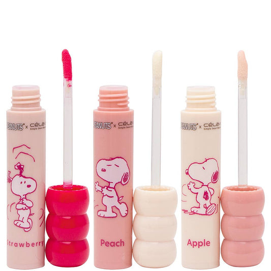 CELAVI X PEANUTS 3PC SMOOTHING LIP OIL  2 UNITS , P 60100